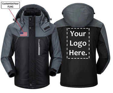 CUSTOM FLAG AND LOGO DESIGNED WINDBREAKER JACKET THE AV8R